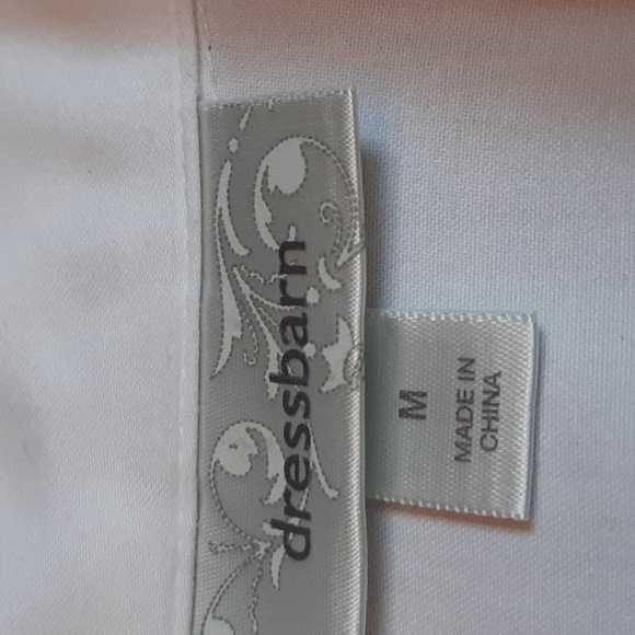 Dress Barn White Cotton Blouse Size M - Picture 3 of 12